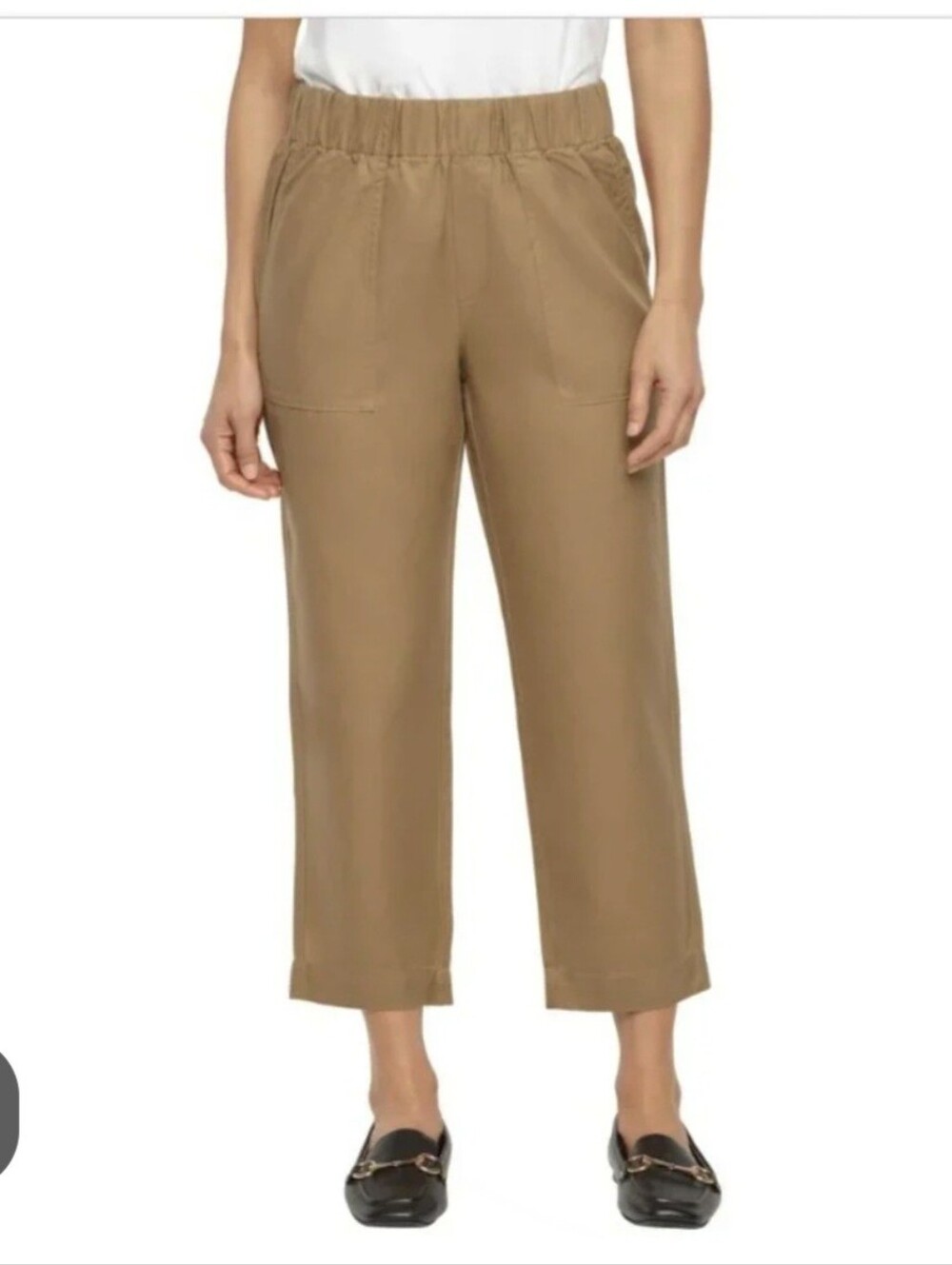 Banana Republic Lyocell/Linen Women's Tapered Crop Pull-On Pant